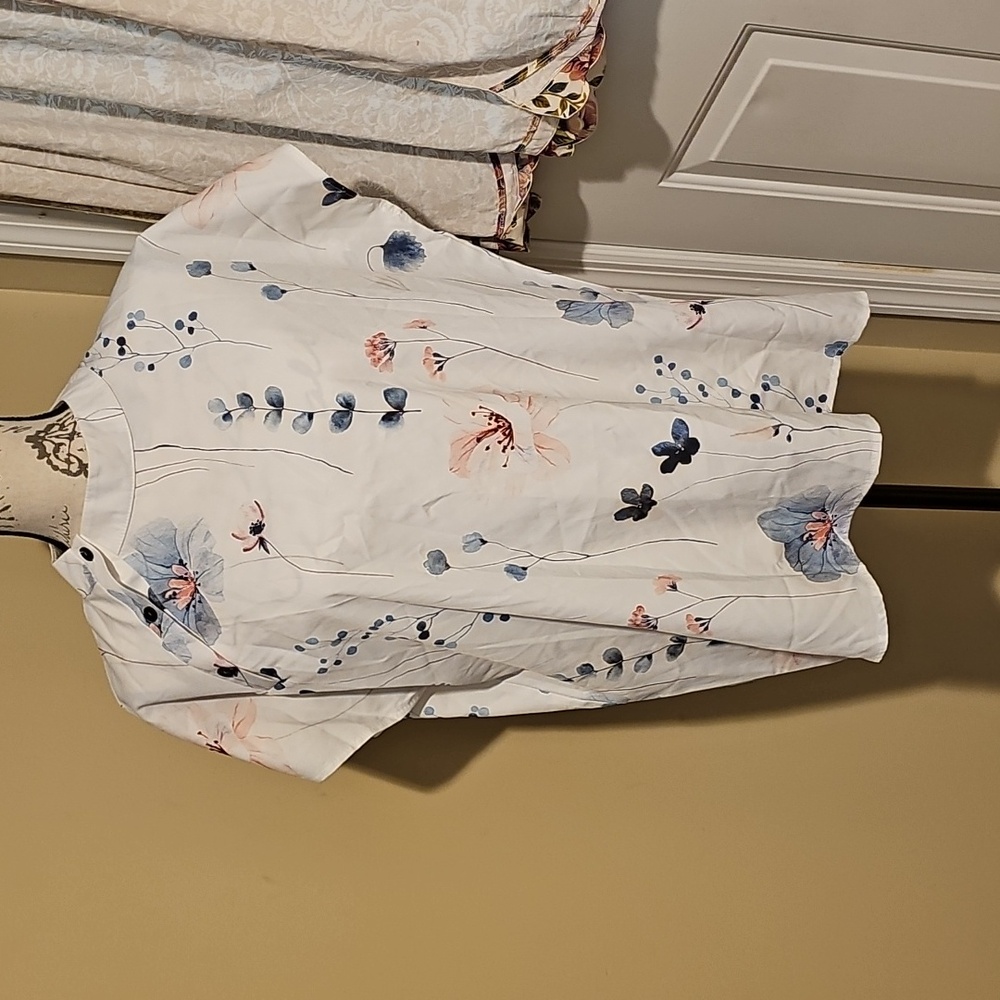Floral Print Women's Blouse